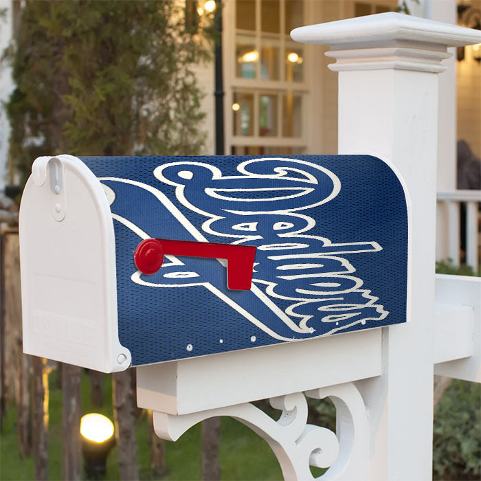 La Dodgers Font Magnetic Mailbox Cover 18" X 21" Outdoor Decor