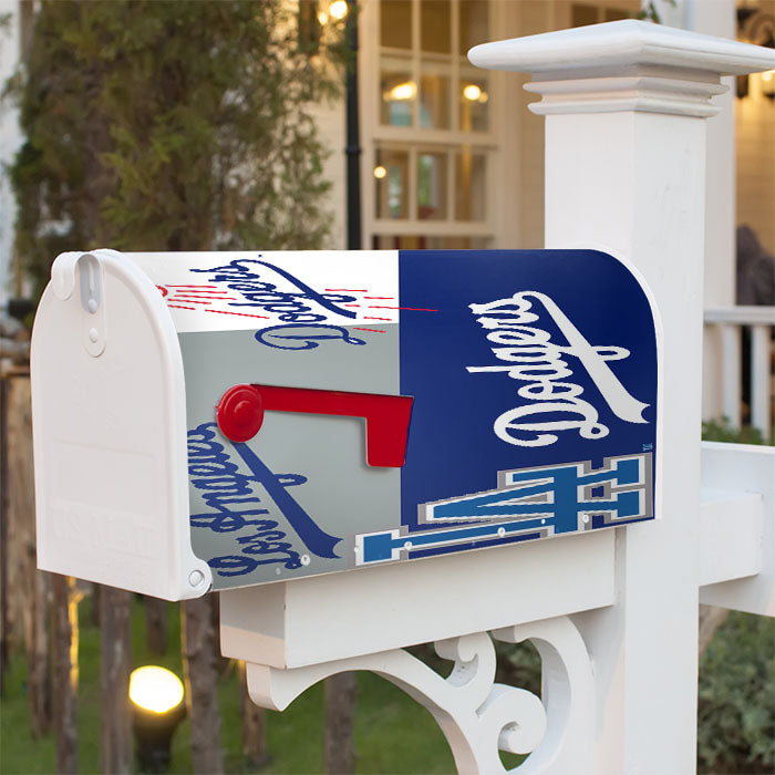 La Dodgers Logo Magnetic Mailbox Cover 18" X 21" Outdoor Decor
