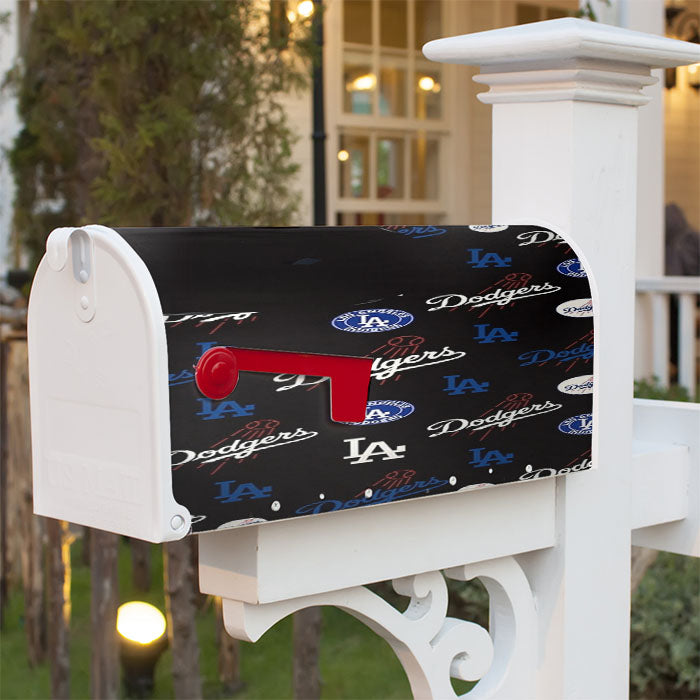 La Dodgers Logo Baseball Simbols Magnetic Mailbox Cover 18" X 21" Outdoor Decor