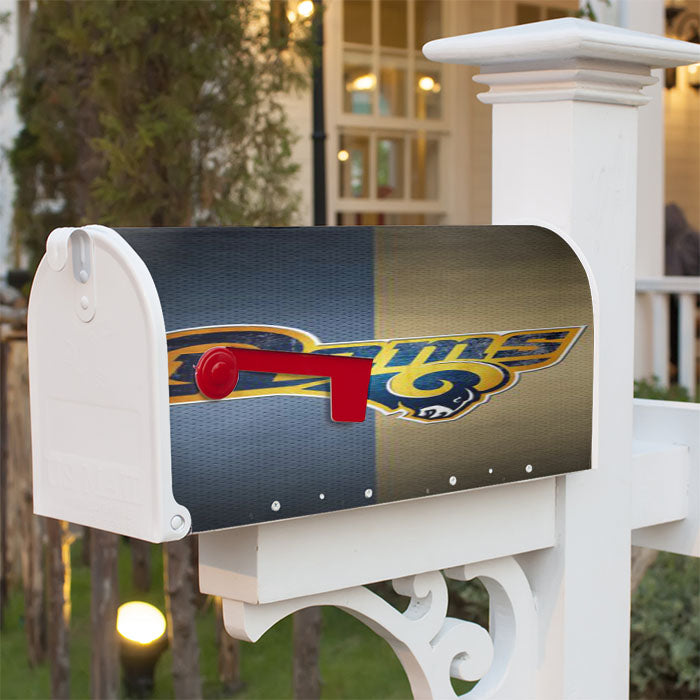La Rams Nfl West Division Magnetic Mailbox Cover 18" X 21" Outdoor Decor