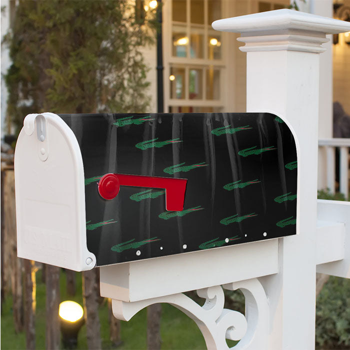 Lacoste Black Magnetic Mailbox Cover 18" X 21" Outdoor Decor