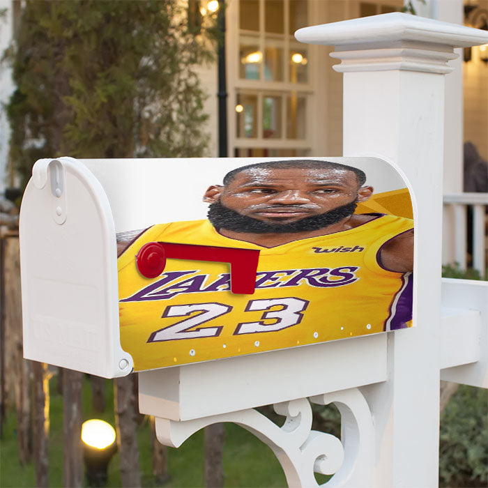 Lakers 23 Number La Magnetic Mailbox Cover 18" X 21" Outdoor Decor
