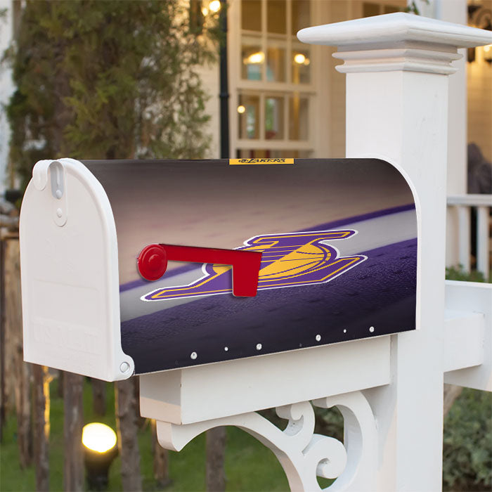 Lakers Dept Of Field Magnetic Mailbox Cover 18" X 21" Outdoor Decor