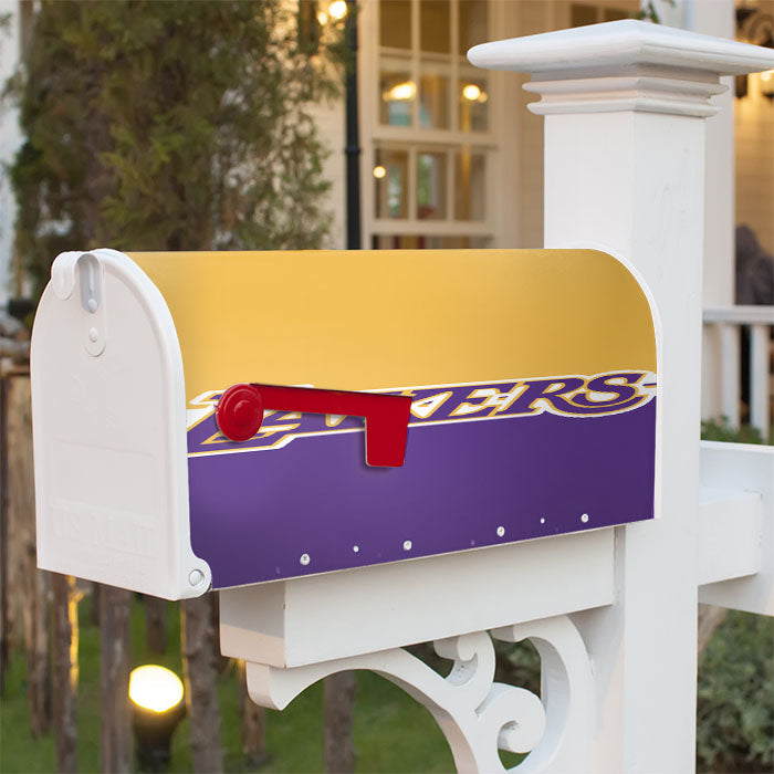 Lakers Fans Club Magnetic Mailbox Cover 18" X 21" Outdoor Decor