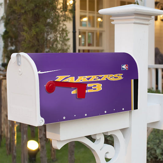 Lakers Number Twenty Three Basket Ball Magnetic Mailbox Cover 18" X 21" Outdoor Decor