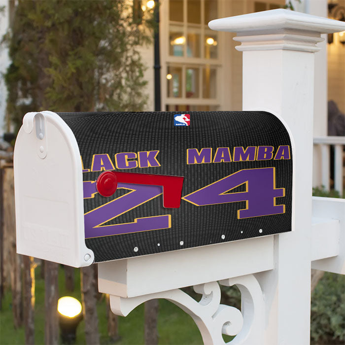 Lakers Poison Black Mamba Magnetic Mailbox Cover 18" X 21" Outdoor Decor
