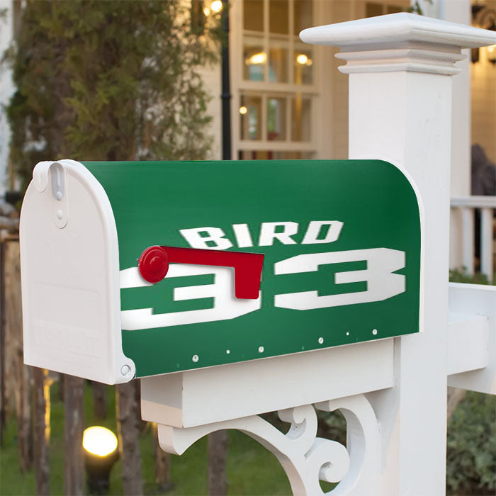 Larry Bird Jersey Green Magnetic Mailbox Cover 18" X 21" Outdoor Decor