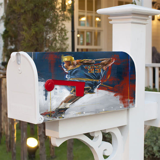 Lebron James Magnetic Mailbox Cover 18" X 21" Outdoor Decor