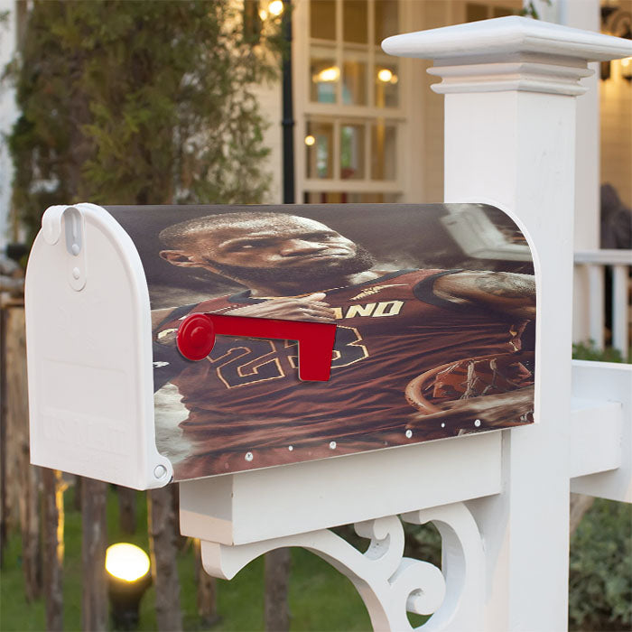 Lebron James 23 Magnetic Mailbox Cover 18" X 21" Outdoor Decor