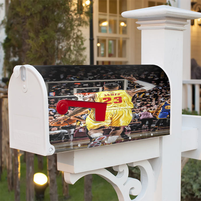 Lebron James 23 Legend Magnetic Mailbox Cover 18" X 21" Outdoor Decor