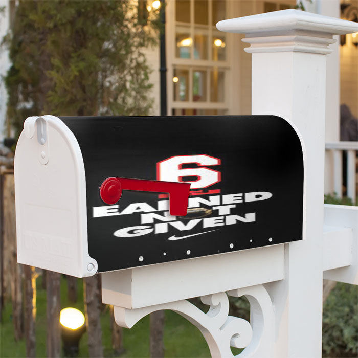 Lebron James Earned Not Given Magnetic Mailbox Cover 18" X 21" Outdoor Decor