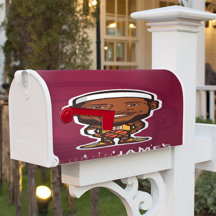 Lebron James Lakers Wallpaper Magnetic Mailbox Cover 18" X 21" Outdoor Decor