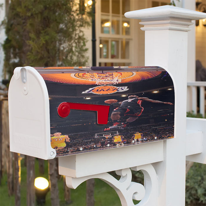 Lebron James Nba Basketball Dunk Magnetic Mailbox Cover 18" X 21" Outdoor Decor