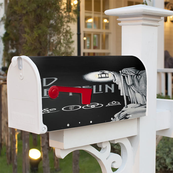 Led Zeppelin Darkness Magnetic Mailbox Cover 18" X 21" Outdoor Decor