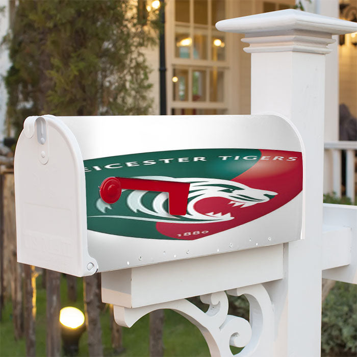 Leicester Tigers Logo Magnetic Mailbox Cover 18" X 21" Outdoor Decor