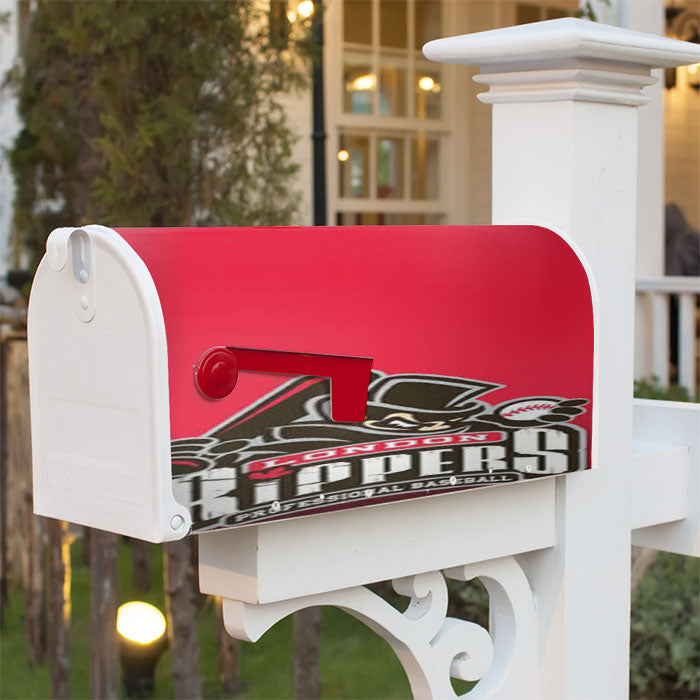 London Rippers Baseball Magnetic Mailbox Cover 18" X 21" Outdoor Decor