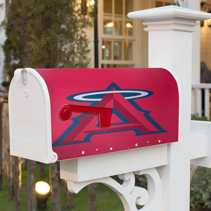 Los Angeles Baseball Logo Pink Magnetic Mailbox Cover 18" X 21" Outdoor Decor