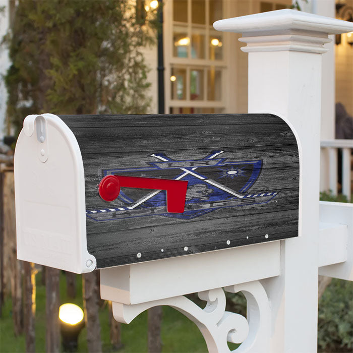 Los Angeles Kings Nhl Logo Dark Wood Magnetic Mailbox Cover 18" X 21" Outdoor Decor