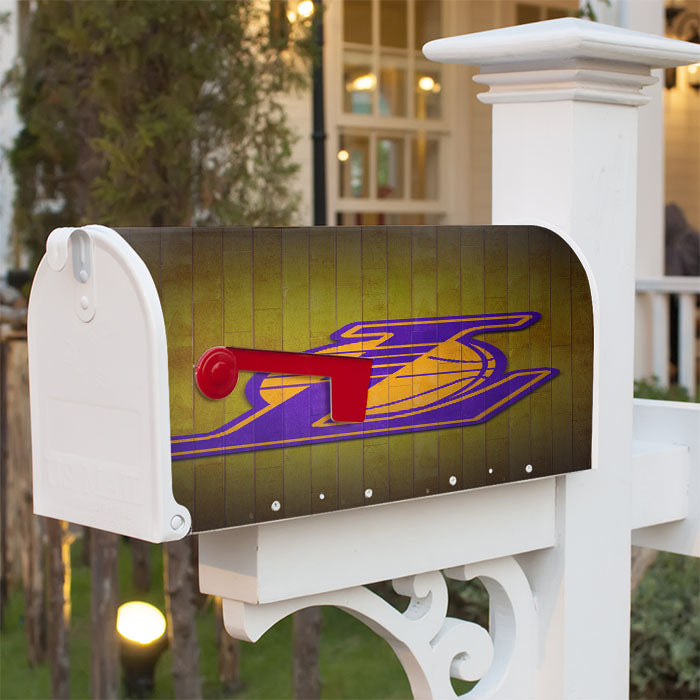 Los Angeles Lakers 2 Magnetic Mailbox Cover 18" X 21" Outdoor Decor