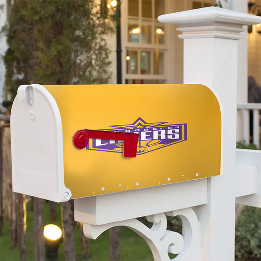 Los Angeles Lakers Orange Magnetic Mailbox Cover 18" X 21" Outdoor Decor
