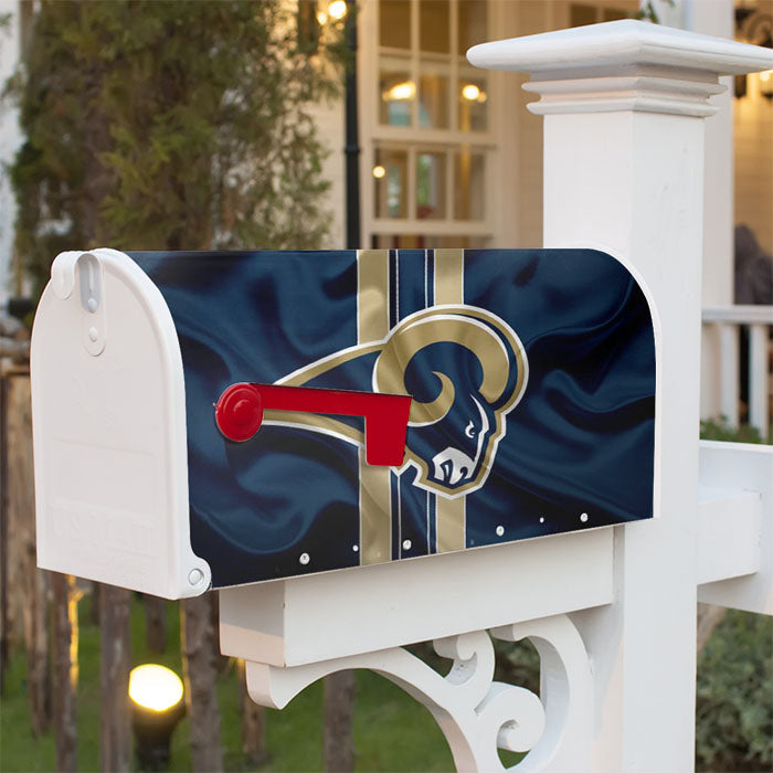 Los Angeles Rams Logo Emblem Magnetic Mailbox Cover 18" X 21" Outdoor Decor