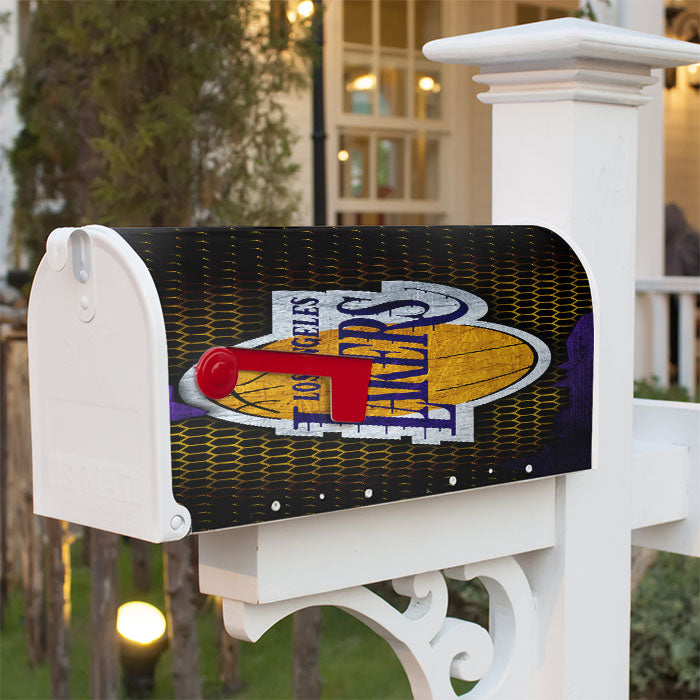 Lost Angles Lakers Magnetic Mailbox Cover 18" X 21" Outdoor Decor