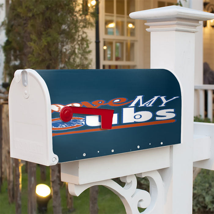 Love My Chicago Cubs Magnetic Mailbox Cover 18" X 21" Outdoor Decor