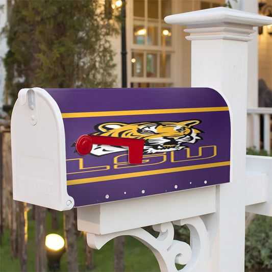 Lsu Tigers Magnetic Mailbox Cover 18" X 21" Outdoor Decor