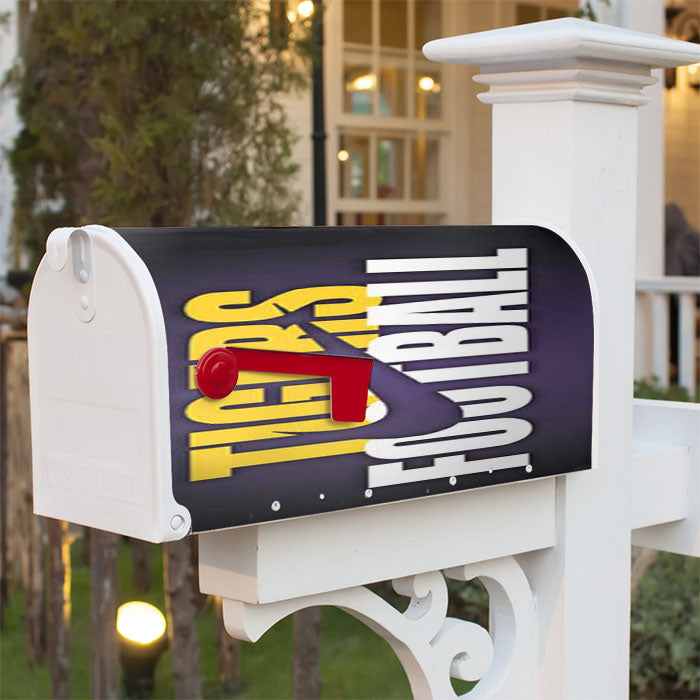 Lsu Tigers Tigers Football Magnetic Mailbox Cover 18" X 21" Outdoor Decor