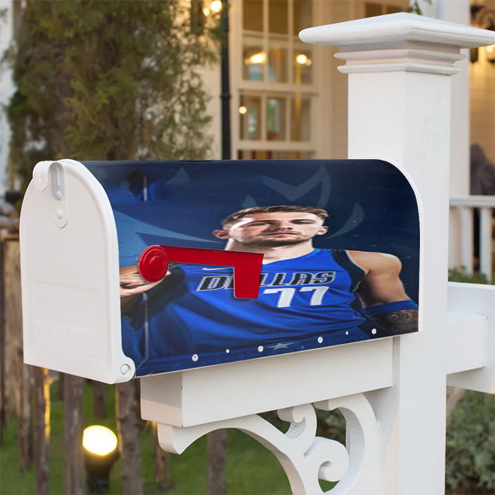 Luka Doncic Dallas Mavericks Nba Magnetic Mailbox Cover 18" X 21" Outdoor Decor