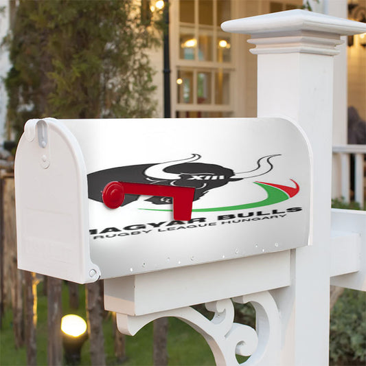 Magyar Bulls Rugby League Hungary Logo Magnetic Mailbox Cover 18" X 21" Outdoor Decor