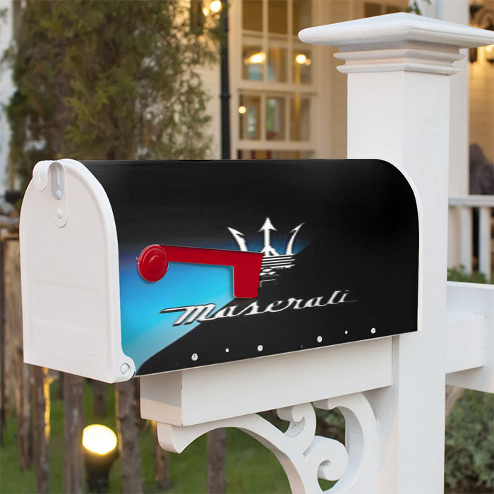 Maserati Logo Magnetic Mailbox Cover 18" X 21" Outdoor Decor