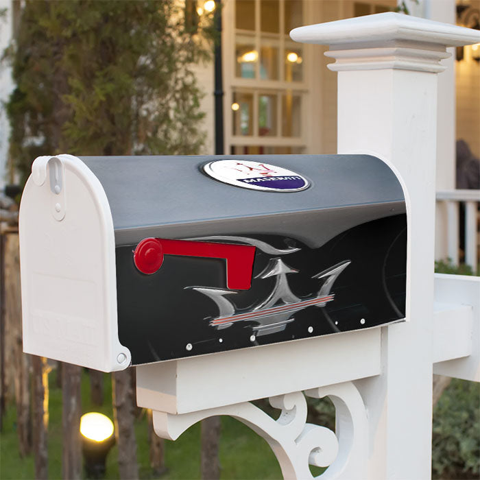 Maserati Trident Cars Logo Magnetic Mailbox Cover 18" X 21" Outdoor Decor
