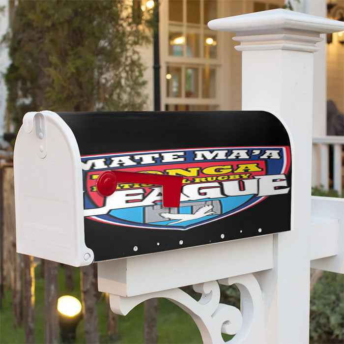 Mate Ma'A League Logo Black Magnetic Mailbox Cover 18" X 21" Outdoor Decor