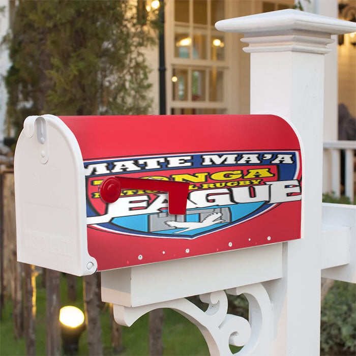 Mate Ma'A League Logo Red Magnetic Mailbox Cover 18" X 21" Outdoor Decor