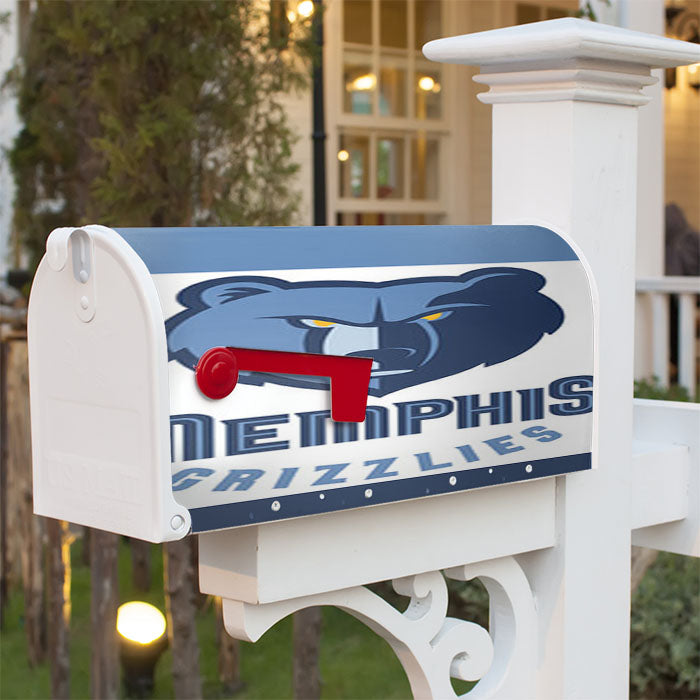 Memphis Grizzlies Magnetic Mailbox Cover 18" X 21" Outdoor Decor