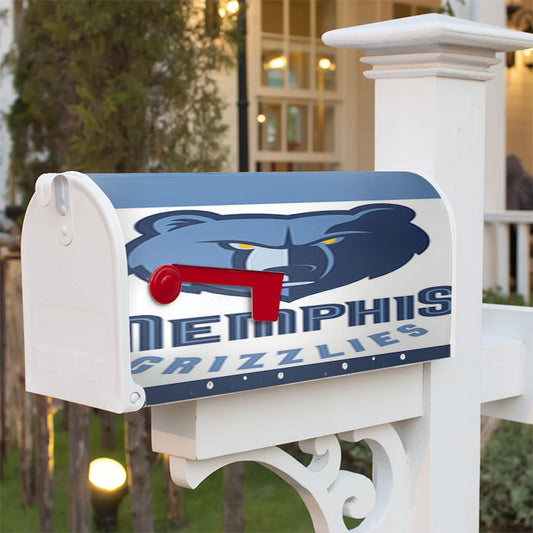 Memphis Grizzlies Magnetic Mailbox Cover 18" X 21" Outdoor Decor