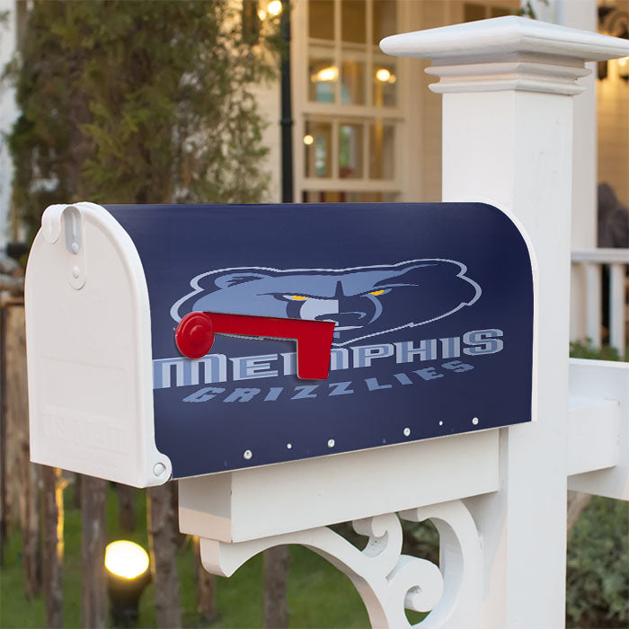 Memphis Grizzlies 4 Magnetic Mailbox Cover 18" X 21" Outdoor Decor