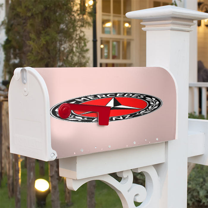 Mercedes Benz Logo Racing Amg Pink Magnetic Mailbox Cover 18" X 21" Outdoor Decor