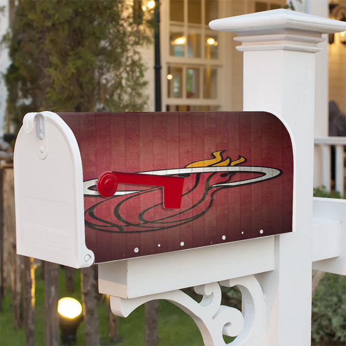 Miami Heat Magnetic Mailbox Cover 18" X 21" Outdoor Decor
