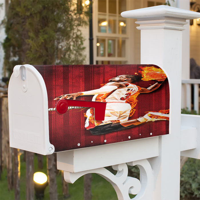 Miami Heat Dwyane Wade Magnetic Mailbox Cover 18" X 21" Outdoor Decor