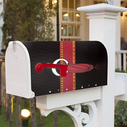 Miami Heat Wallpaper1 Magnetic Mailbox Cover 18" X 21" Outdoor Decor