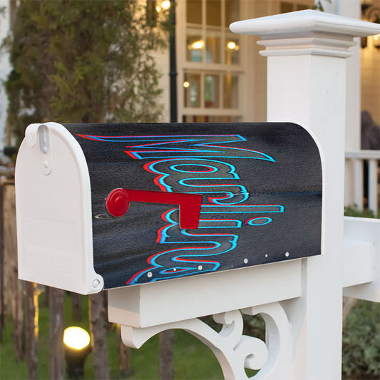 Miami Marlins Baseball Jersey Magnetic Mailbox Cover 18" X 21" Outdoor Decor