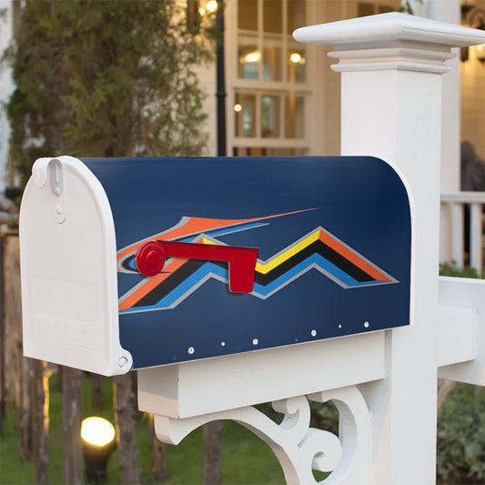 Miami Marlins Baseball Logo Blue Magnetic Mailbox Cover 18" X 21" Outdoor Decor