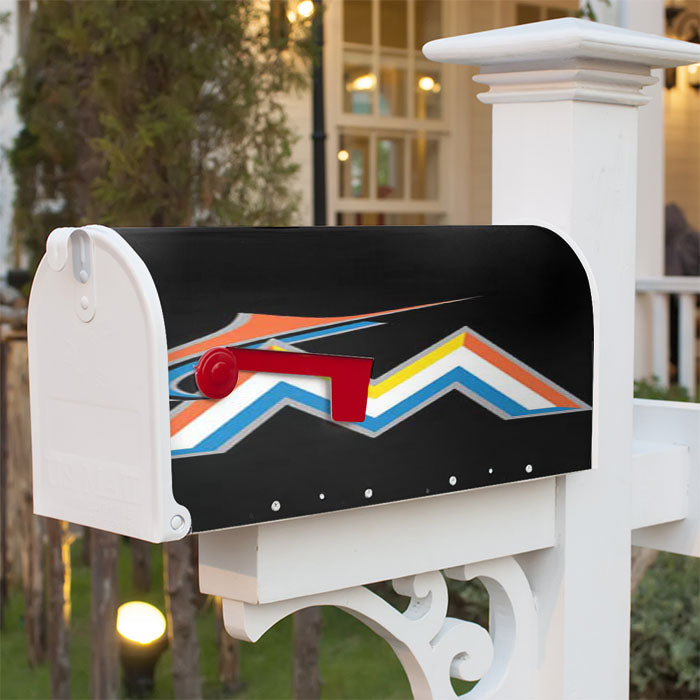 Miami Marlins Logo On Blk Magnetic Mailbox Cover 18" X 21" Outdoor Decor