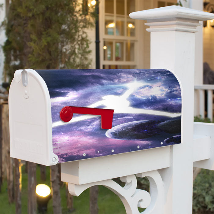Michael Jordan In Galaxy Nebula Magnetic Mailbox Cover 18" X 21" Outdoor Decor