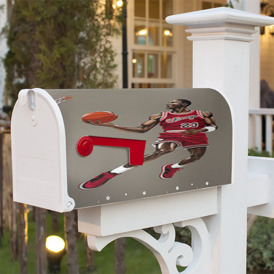 Michael Jordan Jump Shot Magnetic Mailbox Cover 18" X 21" Outdoor Decor