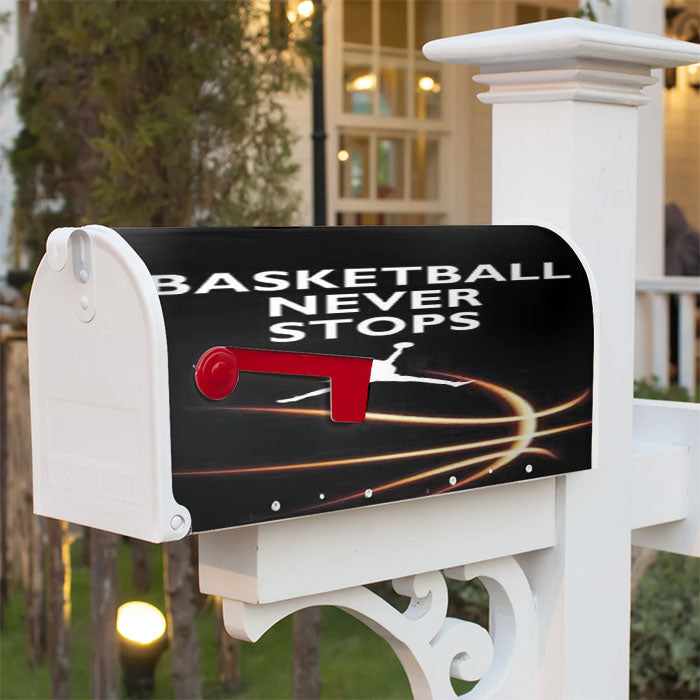 Michael Jordan Never Stops Glow Magnetic Mailbox Cover 18" X 21" Outdoor Decor