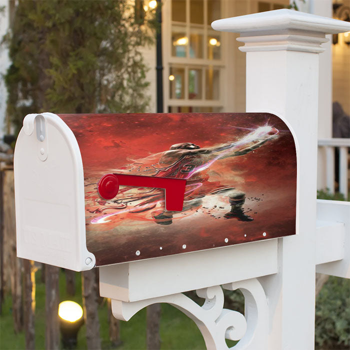 Michael Jordan Slam Dunk Magnetic Mailbox Cover 18" X 21" Outdoor Decor