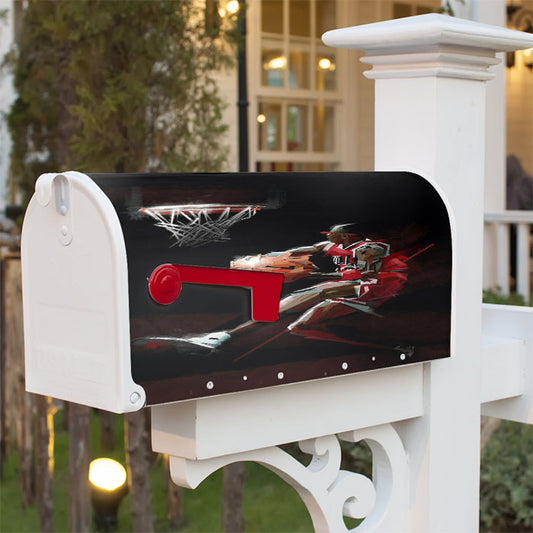 Michael Jordan Slamdunk Magnetic Mailbox Cover 18" X 21" Outdoor Decor